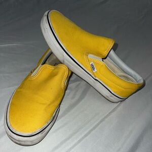 Yellow vans. A little scuffed up. Size 7 women’s